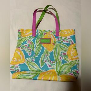 Estee Lauder and Lilly Pulitzer Collab Beach Bag.